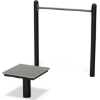 Horizontal Chin-Up Station for Public Areas Powder-Coated Steel Frame