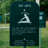 Sit-Up Bench Station Sign