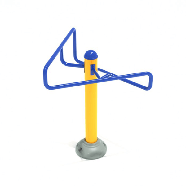 Double Station Stretching Post Park Fitness Equipment