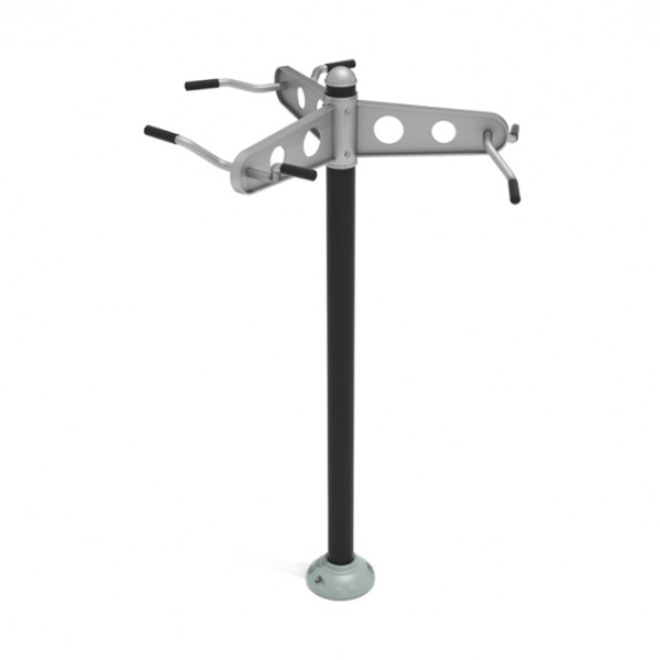 Triple Station Chin-Up Bars Outdoor Gym Equipment
