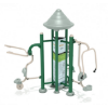 Triple Station Royal Upper Body Combo Station Outdoor Gym Equipment - Back