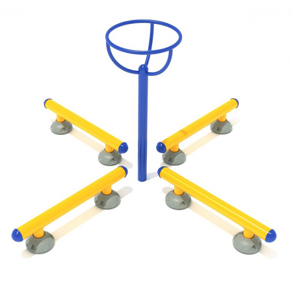 Quadruple Balance Step Circle Station Fitness Park Equipment
