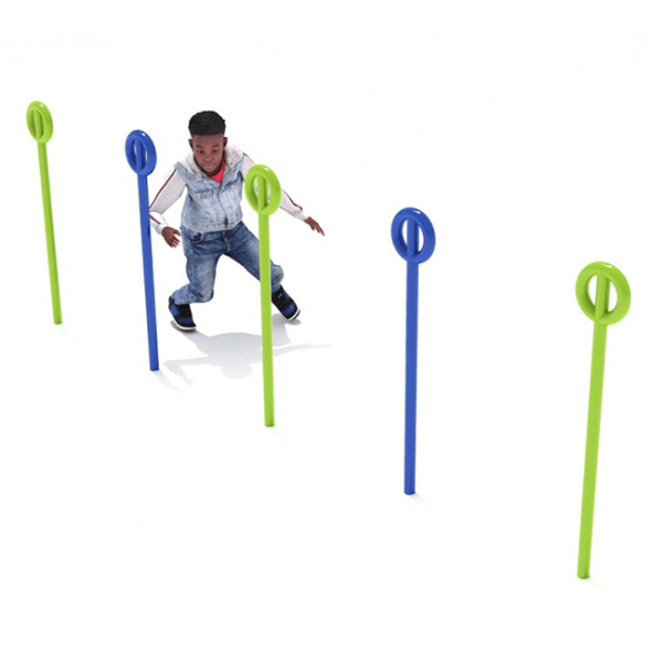 Agility Poles Children Fitness Park Equipment - Set of 5