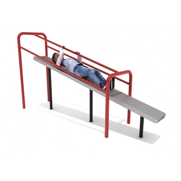Tilted Pull Up Bench for Children Fitness Park Equipment - Ages 5 to 12 Years