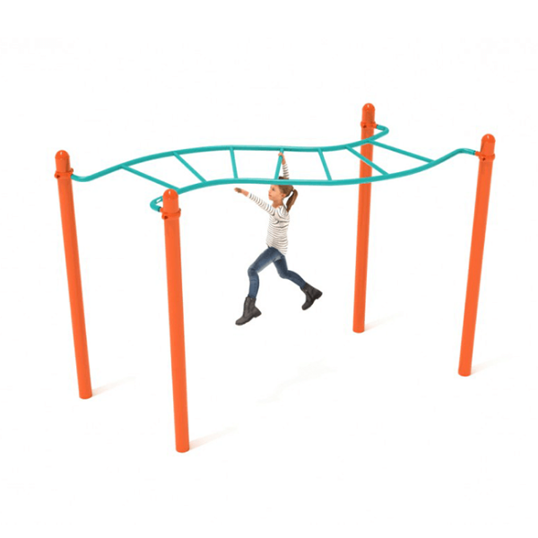 Wavy Overhead Scaling Ladder Fitness Playground Equipment - Ages 5 to 12 Years