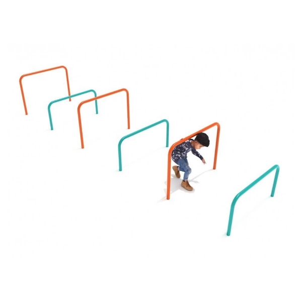 High Low Agility Bars Outdoor Fitness Equipment for Kids - Ages 5 to 12 Years