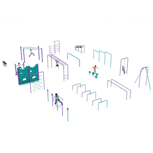 16 Piece Premier Kids Gym Course Fitness Playground Equipment