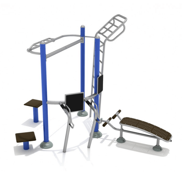 Intermediate Playground Gym Outdoor Gym Equipment - Front