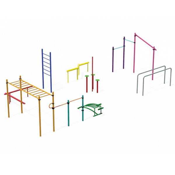 10 Station Course Fitness Gym Park Equipment