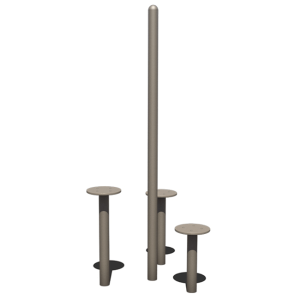 Stretching Post Fitness Park Equipment