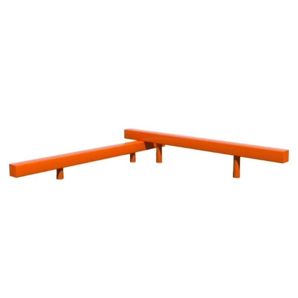 Two Tier Balance Beams Fitness Playground Equipment