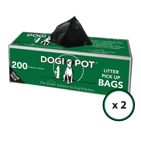 DOGIPOT Dog Litter Pickup Bags - 2 Rolls