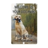 DOGIPOT® ACCESSORIES Dog Breed Pet Sign - Yellow Labrador Retriever 