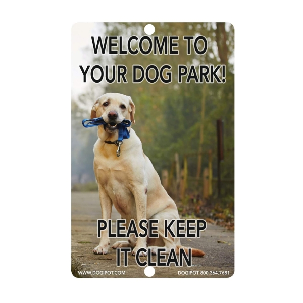DOGIPOT® ACCESSORIES Dog Breed Pet Sign - Yellow Labrador Retriever 
