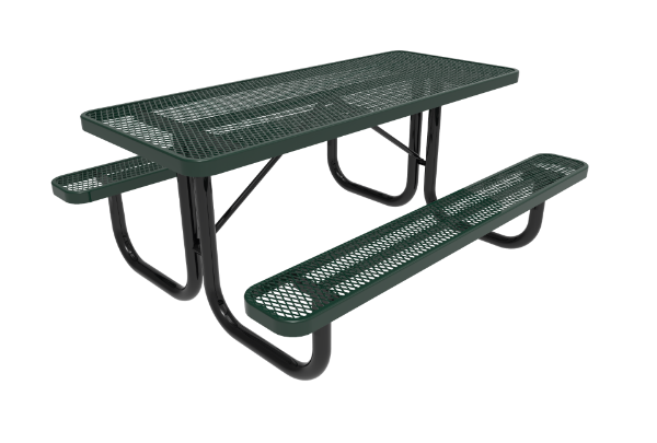 Picture of ELITE 6 ft. Thermoplastic Coated Steel Picnic Table - Quick Ship