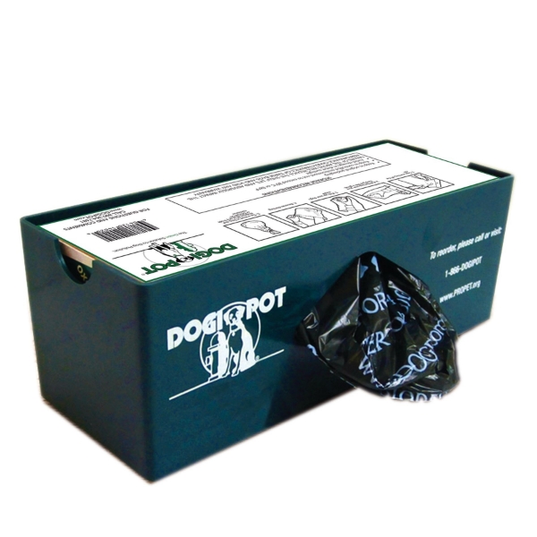Dogipot Single Roll Aluminum Wall Mounted Bag Dispenser 