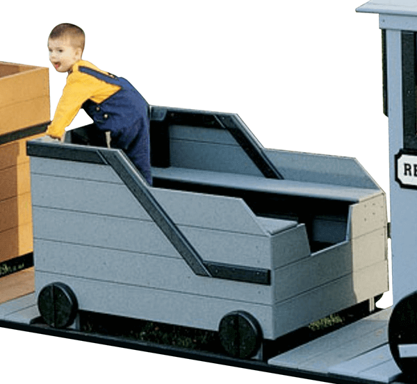 Coal Car Recycled Plastic Express Train Playground Equipment - Ages 2 to 12 Yrs.