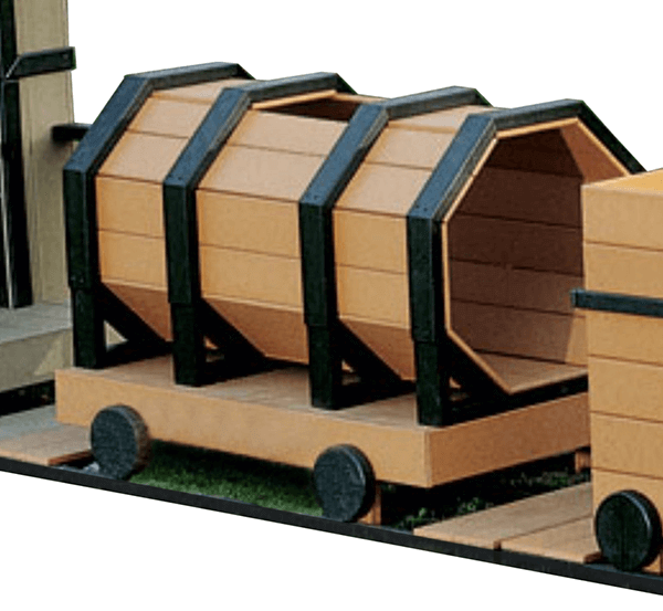 FP3011 - Tanker Car Recycled Plastic Express Train Playground Equipment - Ages 2 to 12 Yrs.