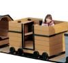 FP3012 - Mining Car Recycled Plastic Express Train Playground Equipment - Ages 2 to 12 Yrs.