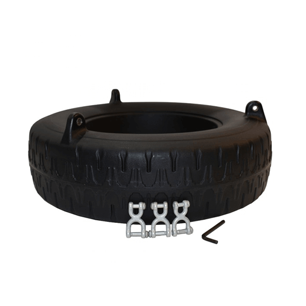 Plastic Tire Seat For Commercial Playground Swings - Black
