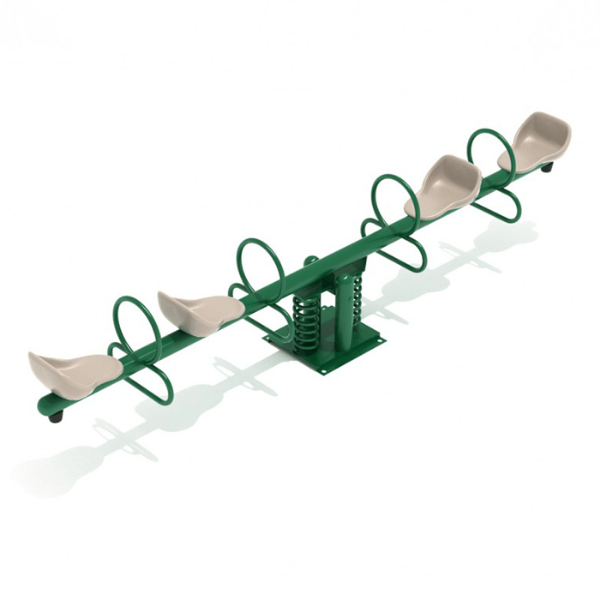 PFB010 - Rockwell Quad Playground Teeter Totter - Ages 2 to 5 Yrs.
