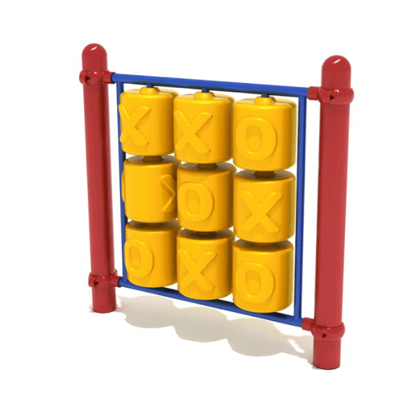 Traditional Tic-Tac-Toe Freestanding Playground Learning Panel with Posts - Ages 2 to 12 Yrs. - Primary