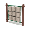 Traditional Tic-Tac-Toe Freestanding Playground Learning Panel with Posts - Ages 2 to 12 Yrs. - Neutral