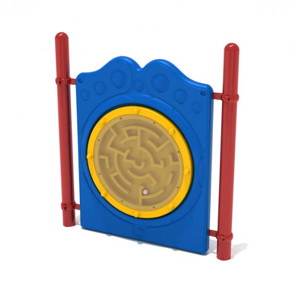 Ball Maze Freestanding Playground Learning Panel with Posts - Ages 2 to 12 Yrs. - Primary