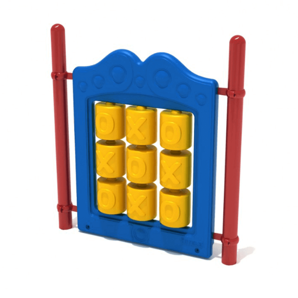 Tic-Tac-Toe Freestanding Playground Learning Panel with Posts - Ages 2 to 12 Yrs. - Primary