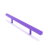 8-feet Straight Balance Beam Playground Equipment - Ages 2 to 12 Yrs. - Purple