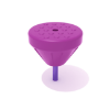 Single Pebble Balance Playground Equipment - Ages 2 to 12 Yrs. - Purple on Purple
