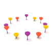 Pebble Path Balance Playground Equipment - Set of 12 - Ages 2 to 12 Yrs. - Custom