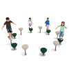 Pebble Path Balance Playground Equipment - Set of 12 - Ages 2 to 12 Yrs. - Play