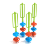 PFS029 - Mikros Pod Freestanding Playground Climber - Set of 4 - Ages 2 to 12 Yrs. - Lime Green with Orange and Light Blue