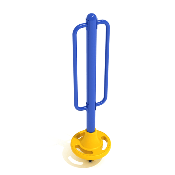 1 Pod Freestanding Playground Climber - Ages 2 to 12 Yrs. - Blue with Yellow