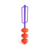 3 Pods Freestanding Playground Climber - Ages 2 to 12 Yrs. - Purple with Orange