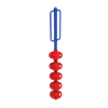 5 Pods Freestanding Playground Climber - Ages 5 to 12 Yrs. - Blue with Red