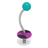 Single Pirouette Playground Spinner - Ages 2 to 12 Yrs. - Purple