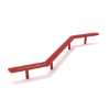 Zigzag Balance Beam Playground Equipment - Ages 2 to 12 Yrs. - Red