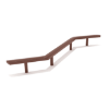Zigzag Balance Beam Playground Equipment - Ages 2 to 12 Yrs. - Brown