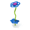 Flower Stepper with Leaf Stepping Stone Playground Equipment- Single - Ages 2 to 12 Yrs. - Blue