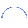 PFS074 - Curved Ladder Climber Playground Equipment - Ages 5 to 12 Yrs. - Side