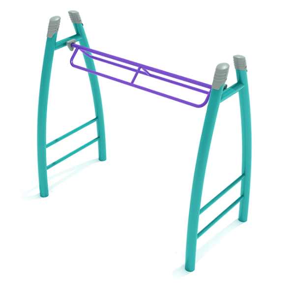 PGS007 - Rocker Bar Overhead Playground Monkey Bars with Curved Post - Ages 5 to 12 Yrs.