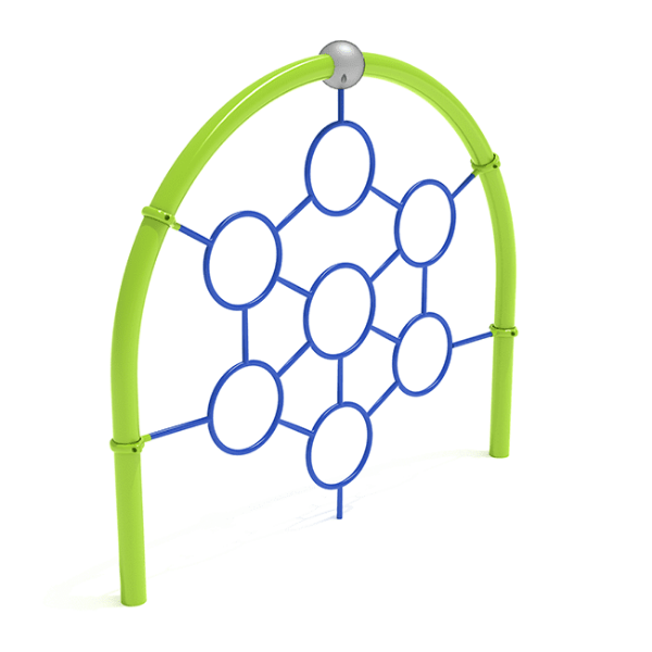 PGS011 - Sunrise Climbing Playground Equipment - Ages 5 to 12 Yrs. - Blue on Lime Green