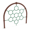 PGS011 - Sunrise Climbing Playground Equipment - Ages 5 to 12 Yrs. - Green on Brown