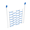 PGS021 - Chain Wall Playground Climber with Single Post - Ages 5 to 12 Yrs. - Blue on White