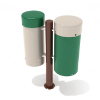 PMC001N - Bongo Drums Musical Playground Equipment - Ages 2 to 12 Yrs. - Front - Neutral