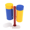 PMC001P - Bongo Drums Musical Playground Equipment - Ages 2 to 12 Yrs. - Back - Primary