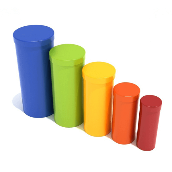 PMC006P - Standing Drum Quintet Musical Playground Equipment - Ages 2 to 12 Yrs. - Primary