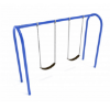 PSW005WS - 1 Bay with 2 Belt Seats - 8 Ft. High Elite Arched Post Swing Set - Blue